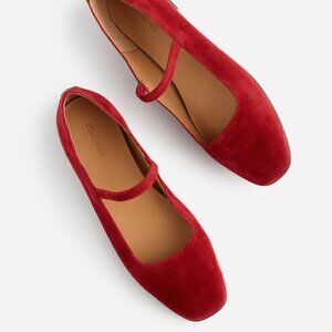 NWT Madewell Greta Ballet Flat Ruby Port Size 8